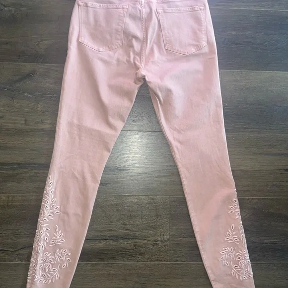 FRAME Denim | Le Skinny de Jeanne Embroidered Ankle Jeans - Picture 4 of 6